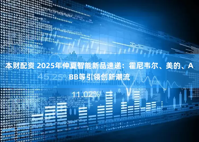 本财配资 2025年仲夏智能新品速递：霍尼韦尔、美的、ABB等引领创新潮流